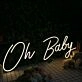 Oh Baby Yellow Neon Sign