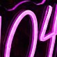 Nutrition 104 Purple Neon Sign