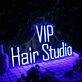 VIP Hair Studio Blue Neon Sign