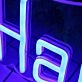 VIP Hair Studio Blue Neon Sign