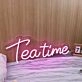 Teatime Purple Neon Sign