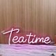 Teatime Purple Neon Sign