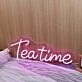 Teatime Purple Neon Sign