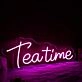Teatime Purple Neon Sign