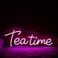 Teatime Purple Neon Sign