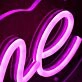 Teatime Purple Neon Sign