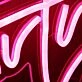 Let's Party Red Neon Sign