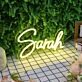 Sarah Yellow Neon Sign