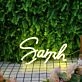Sarah Yellow Neon Sign