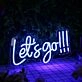 Let's Go Blue Neon Sign