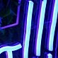 Let's Go Blue Neon Sign
