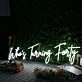 Who's Turning Forty White Neon Sign