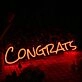 Congrats Oranges Neon Sign