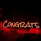 Congrats Oranges Neon Sign