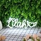 Lilah White Neon Sign