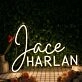 Jace Harlan Yellow Neon Sign