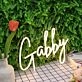 Gabby Yellow Neon Sign
