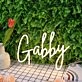 Gabby Yellow Neon Sign