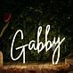 Gabby Yellow Neon Sign