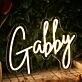 Gabby Yellow Neon Sign