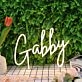 Gabby Yellow Neon Sign
