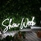 Show Week White Neon Sign
