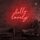 Hello Lovely Neon Sign