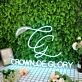 Crown Of Glory Blue Neon Sign