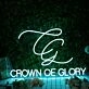 Crown Of Glory Blue Neon Sign