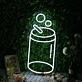 A Can Of Drink White Neon Sign