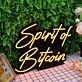 Spirit Of Bitcoin Orange Neon Sign