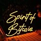 Spirit Of Bitcoin Orange Neon Sign