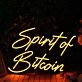 Spirit Of Bitcoin Orange Neon Sign