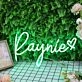 Raynie Green Neon Sign