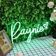 Raynie Green Neon Sign