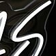 Gorras White Neon Sign