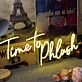 Time To Phlush Yellow Neon Sign