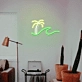 Beach Vibes Palm Tree Waves Neon Sign