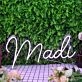 Madi Purple Neon Sign