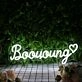 Booyoung White Neon Sign
