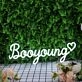 Booyoung White Neon Sign