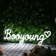 Booyoung White Neon Sign