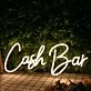 Cash Bar Yellow Neon Sign