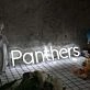 Panthers White Neon Sign