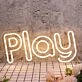 Play Yellow Neon Sign