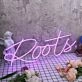 Roots Purple Neon Sign