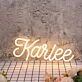 Karlee Yellow Neon Sign