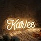 Karlee Yellow Neon Sign