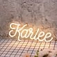 Karlee Yellow Neon Sign