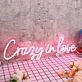 Crazy In Love Red Neon Sign